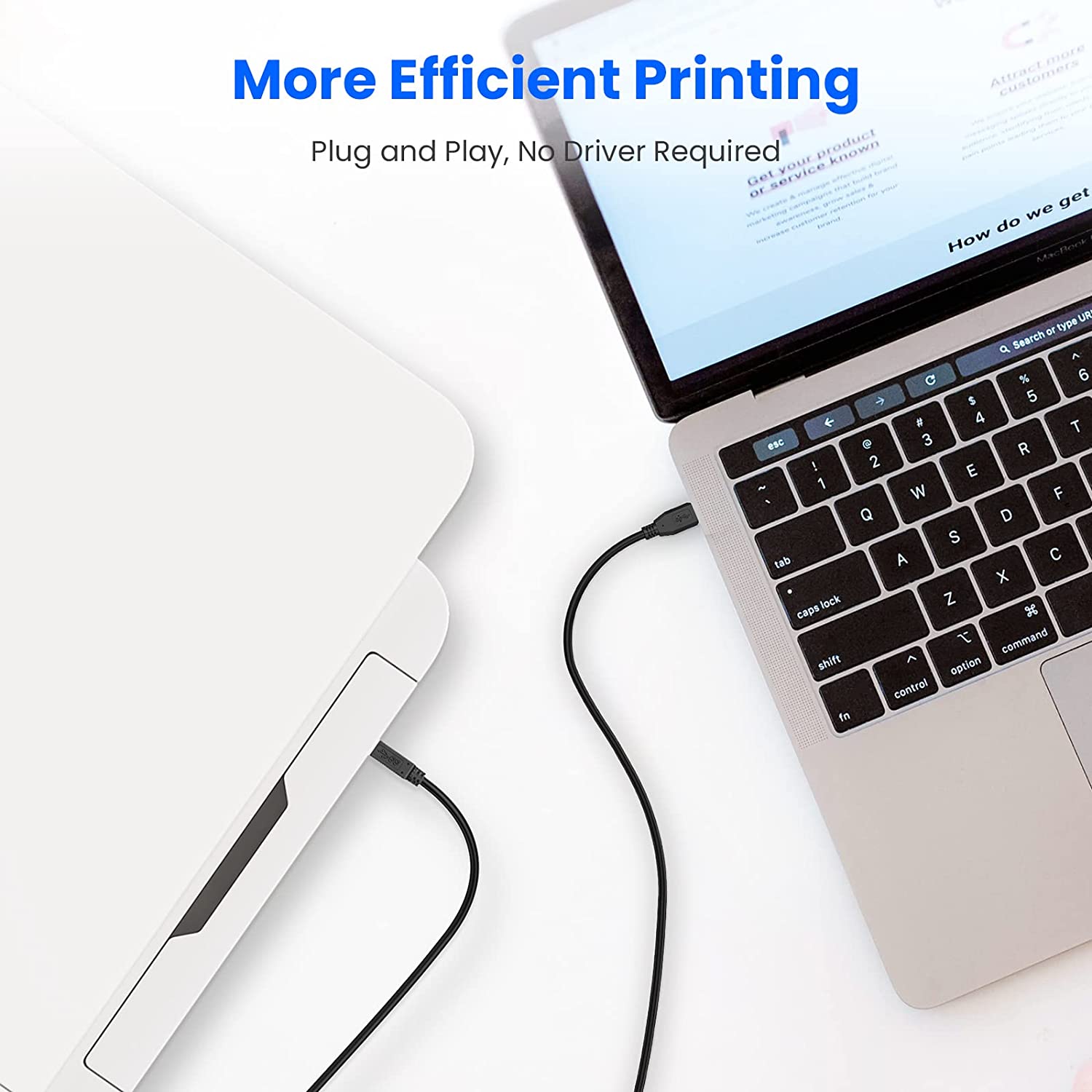 Cavo USB 2.0 A maschio/B maschio bulk 1.8 m - immagine 3