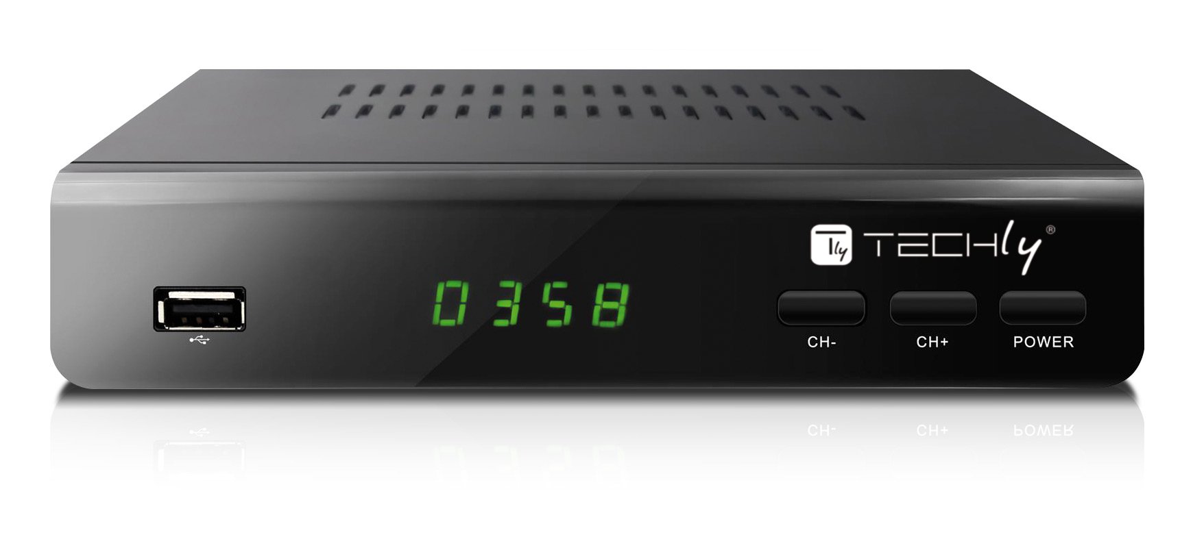 Decoder Ricevitore Digitale Terrestre DVB-T/T2 H.265 HEVC 10bit Metallo con Telecomando Universale 2 in 1 con Alimentatore 12V - immagine 5