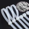 Fascette Fermacavi Autobloccanti 380x7,6mm in Nylon 100pz Bianco - immagine 4