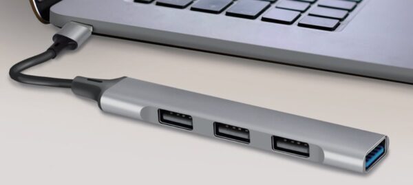 Hub USB 3.0 Ultra Slim a 4 Porte Ingresso USB-A - immagine 3