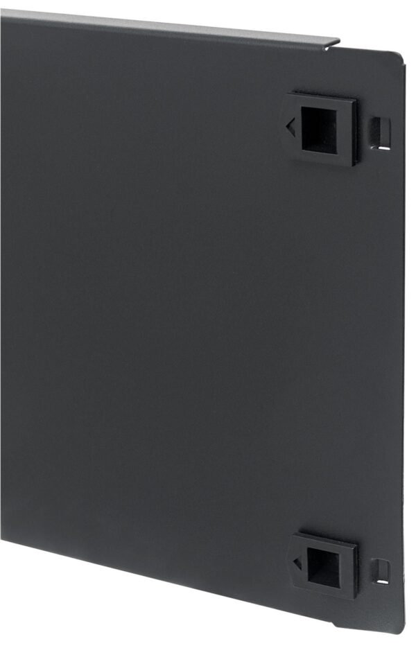 Pannello Cieco Toolless a Clip per Armadi Rack 19'' 4U Nero - immagine 4