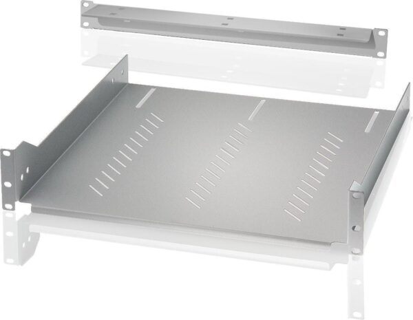 Mensola per Rack 19'' 470 mm 2U Nera 4 punti - immagine 4