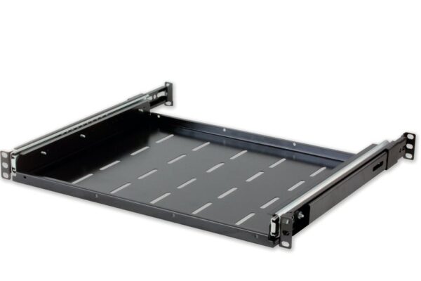 Mensola per Rack 19'' Estraibile 550mm Nera - immagine 4