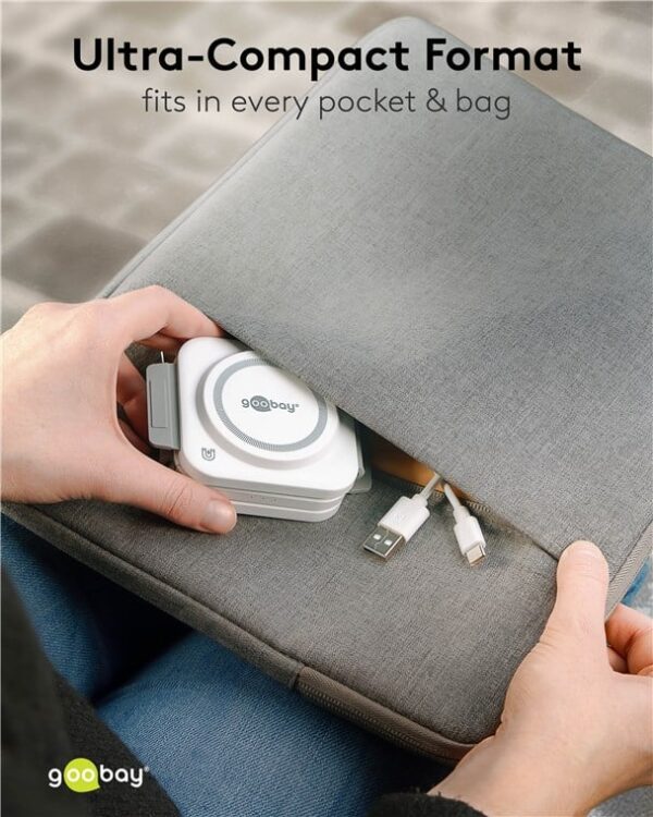 Caricatore Qi Wireless Caricabatterie 3in1 Stazione di Ricarica Pieghevole 15W - immagine 3