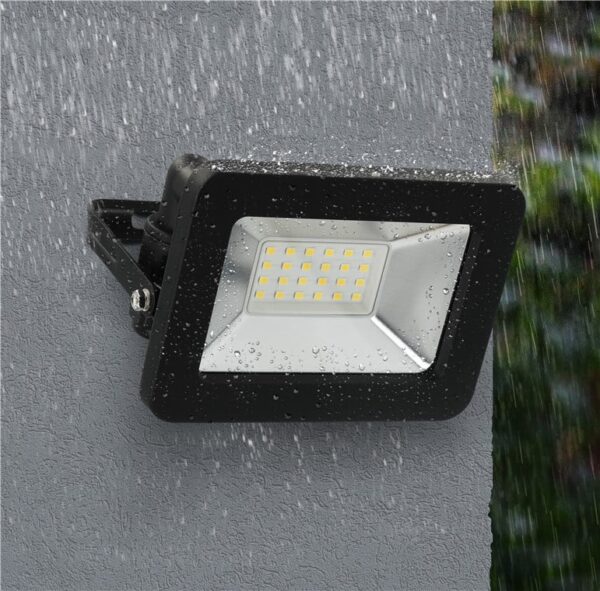 Faretto LED da Esterno IP65 20W Nero - immagine 4