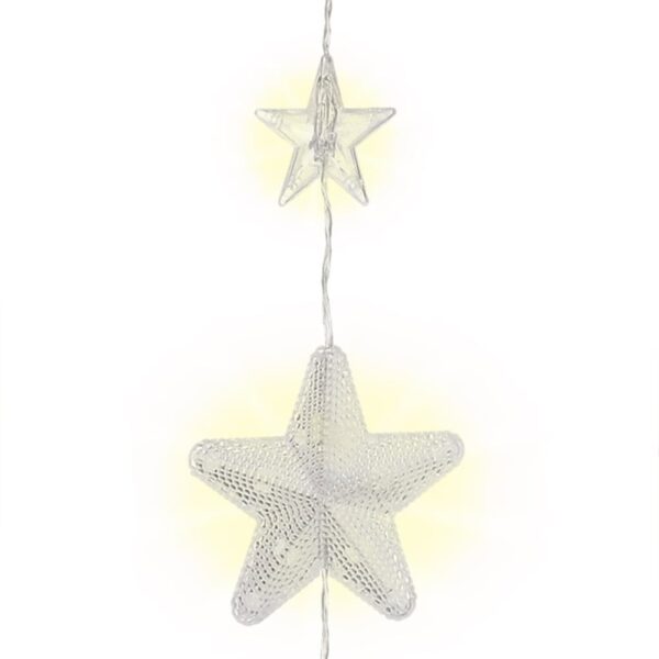 Tenda Luminosa con Stelle Natalizie 80 LED e Telecomando - immagine 4