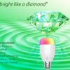 Lampadina LED E27 500lm Smart Controllo Vocale Alexa, R5085 Diamond - immagine 3