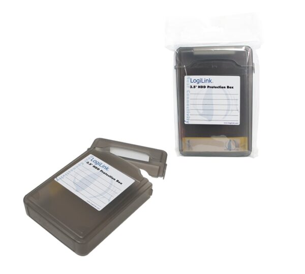 Scatola di Protezione per 1 HDD 3,5'' Nero Trasparente - immagine 4