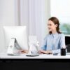 Base Girevole 360° Antiscivolo per Monitor Tablet Laptop in Alluminio - immagine 4