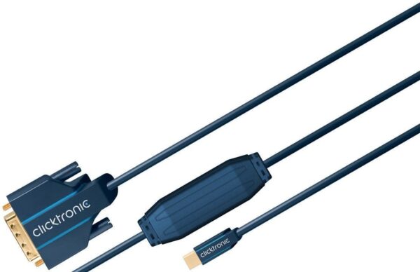 Cavo Mini DisplayPort (Thunderbolt) a DVI-D 24+1 2m Alta Qualità - immagine 4