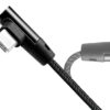 Cavo HighSpeed USB-C™ Maschio Angolato/USB-A Maschio Dritto 1m Nero - immagine 3