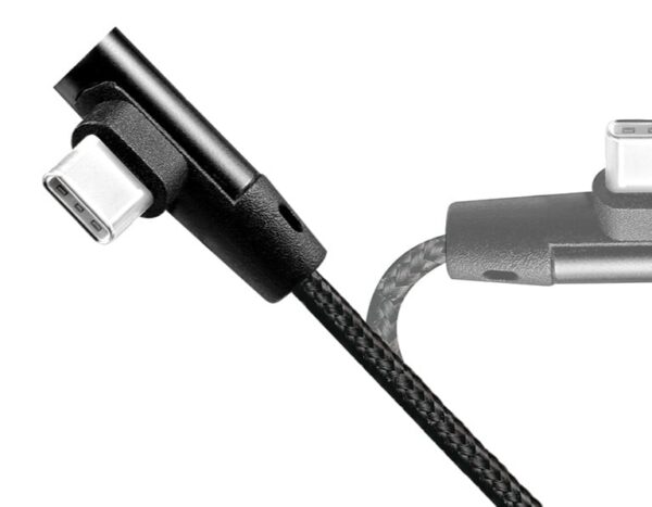 Cavo HighSpeed USB-C™ Maschio Angolato/USB-A Maschio Dritto 1m Nero - immagine 3