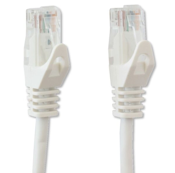 Cavo di Rete Patch in Rame Cat.6 Bianco UTP 0,3 metri - immagine 4