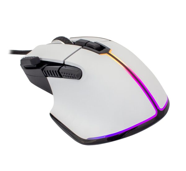 Mouse Gaming RGB USB 12000 dpi 9 Tasti Bianco Marrok - immagine 4