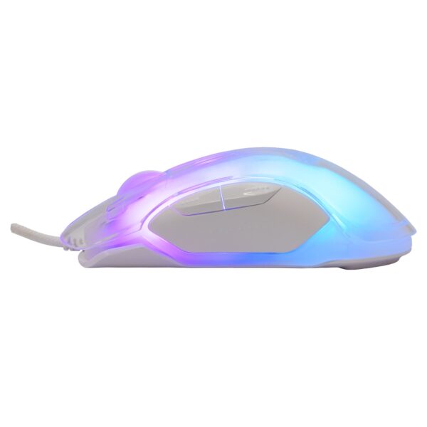 Mouse Gaming RGB USB 12800 dpi 7 Tasti Bianco Mordred - immagine 4