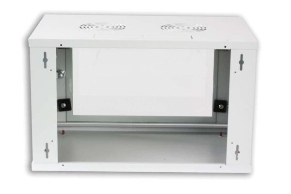 Armadio Rack 19'' a muro 10 unità prof. 400 Grigio Assemblato - immagine 4