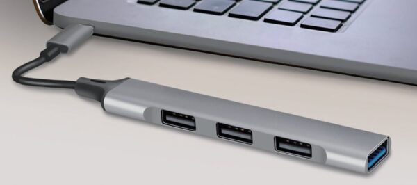 Hub USB 3.0 Ultra Slim a 4 Porte Ingresso USB-C™ - immagine 3