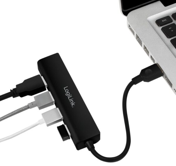Hub USB3.0 4 Porte Nero - immagine 4