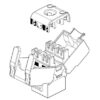 Frutto Keystone RJ45 UTP Cat6 Bianco - immagine 4