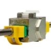 Accoppiatore Cat.6A Keystone 2xRJ45 STP Larghezza solo 14,6 mm Silver - immagine 3