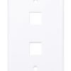 Placca Porta Frutti 2 Posti Mod.503 Bianco - immagine 3
