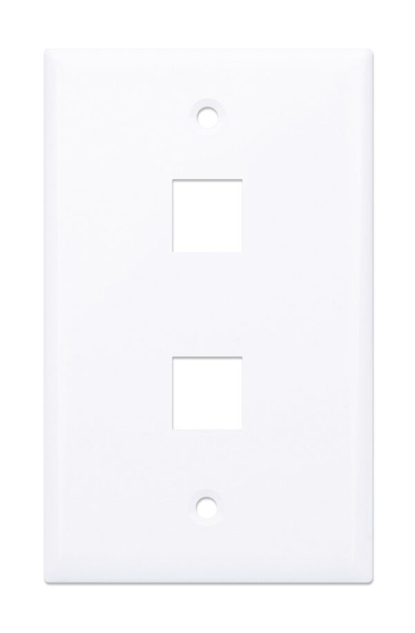 Placca Porta Frutti 2 Posti Mod.503 Bianco - immagine 3