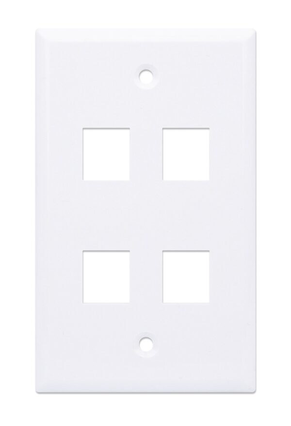Placca Porta Frutti 4 Posti Mod.503 Bianco - immagine 3