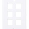 Placca Porta Frutti 6 Posti Mod.503 Bianco - immagine 3
