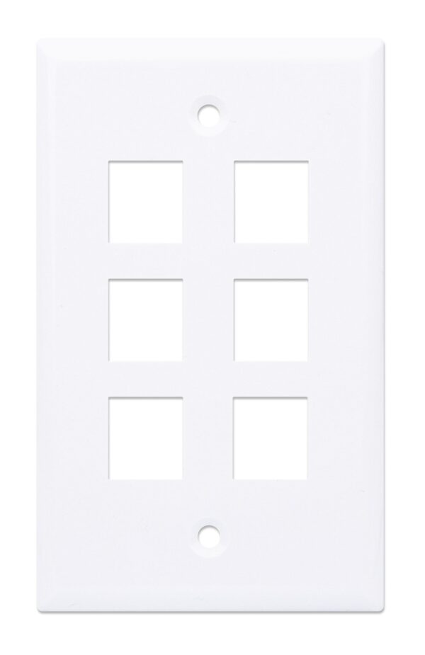 Placca Porta Frutti 6 Posti Mod.503 Bianco - immagine 3