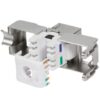 Frutto Keystone RJ45 Cat6A 10Gigabit STP 180° Toolless - immagine 4