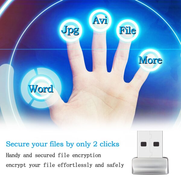 Lettore di Impronte Digitali Fingerprint USB 2.0 con Sensore a 360 gradi - immagine 4