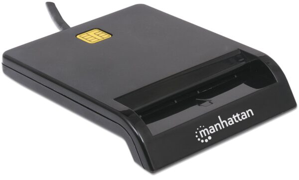 Lettore/Scrittore di Smart Card USB Compatto Nero - immagine 4
