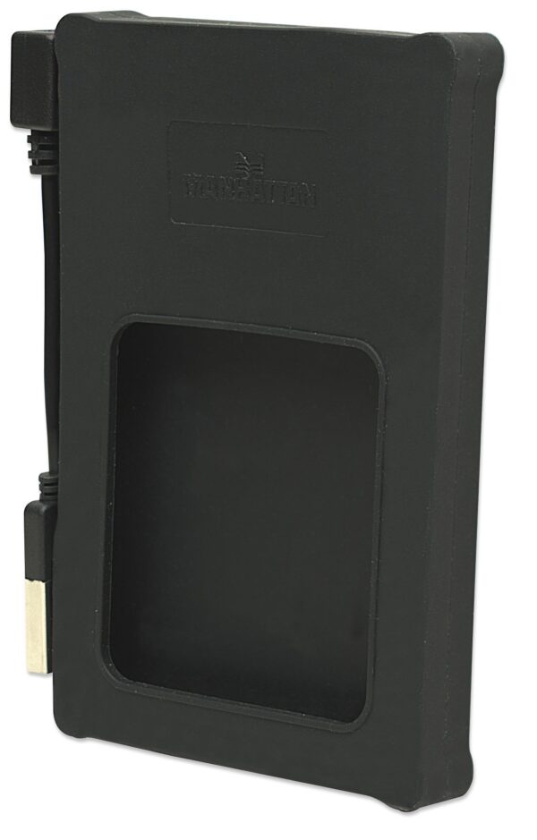 Box esterno 2.5'' SATA USB2.0 Silicone Nero - immagine 4
