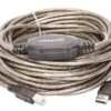 Cavo Prolunga Attivo USB 2.0 Hi-Speed A M / B M 15m Nero - immagine 4