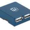Micro USB Hub 2.0 4 porte, attivo - immagine 4