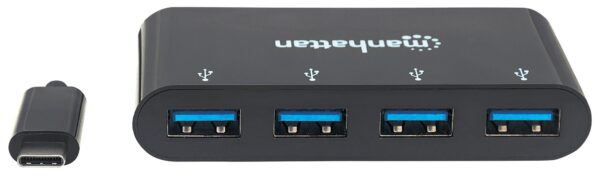 Hub USB-C™ 3.1 SuperSpeed 4 Porte USB-A 3.0 Femmina Nero - immagine 4