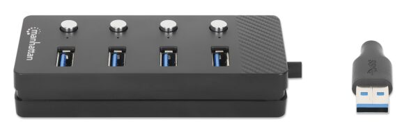 Hub USB 3.0 4 porte Type-A con Interruttori per Singola Porta - immagine 4