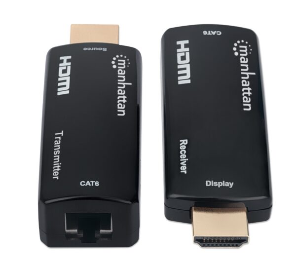Extender HDMI Over Ethernet 1080p Compatto Nero - immagine 4