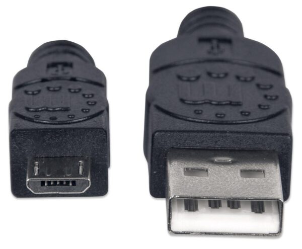 Cavo USB 2.0 A maschio/Micro B maschio 3 metri Nero - immagine 4