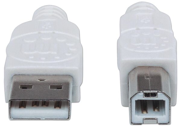 Cavo USB 2.0 A maschio/B maschio 5m Bianco - immagine 4