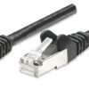 Cavo di rete Patch in Rame Schermato Cat. 5e Nero F/UTP 0,5 m - immagine 3