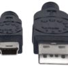 Cavo USB 2.0 A maschio/mini B 5 pin maschio 1,8 m Nero - immagine 4