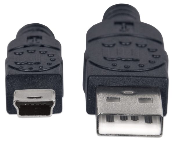 Cavo USB 2.0 A maschio/mini B 5 pin maschio 1,8 m Nero - immagine 4