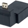 Adattatore HDMI A Femmina / Micro D Maschio Angolato Nero - immagine 4