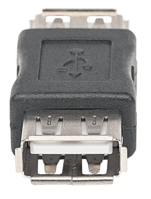 Adattatore USB-A Femmina USB-A Femmina Nero - immagine 3