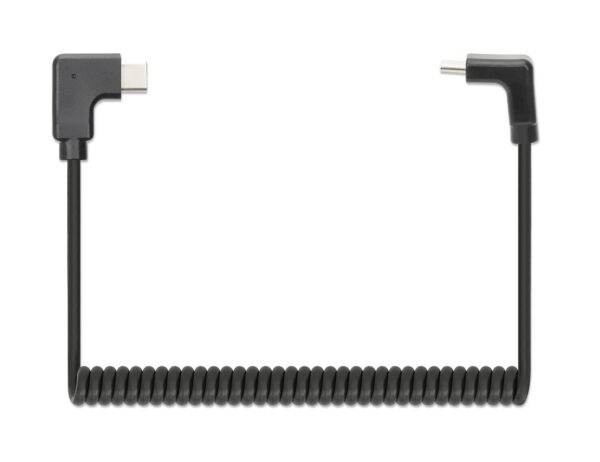 Cavo di Ricarica USB-C™ a USB-C™ 1m Spiralato Nero - immagine 4