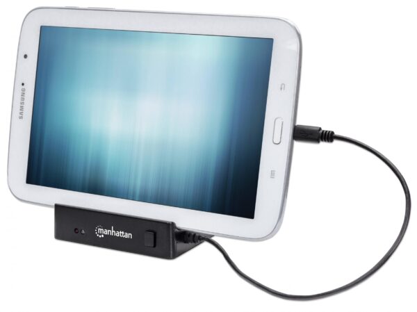 Docking Station 3 Porte USB Ricarica Smartphone e Tablet OTG Nero - immagine 4