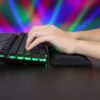 Tappetino Poggiapolsi Ergonomico in Gel per Tastiera Nero - immagine 4