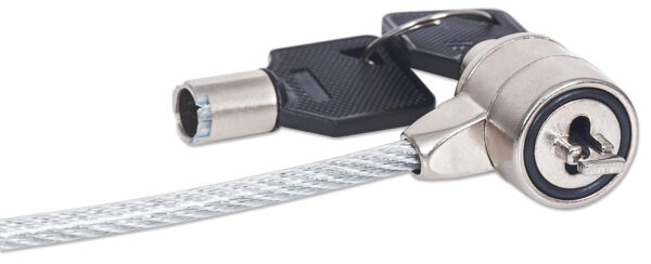 Cavo di Sicurezza in Acciaio con Lucchetto per Notebook - immagine 4