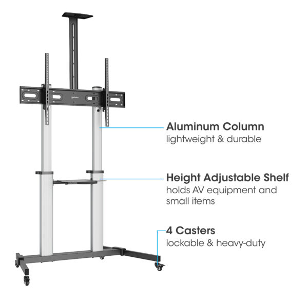 Supporto a Pavimento Trolley TV LCD/LED/Plasma 60-100'' - immagine 4